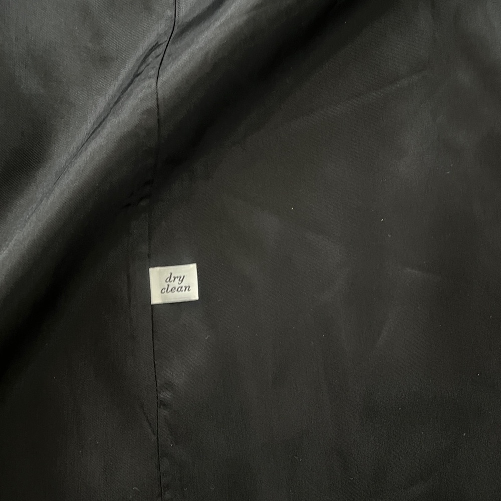 Pendleton Sz 12 Black 100% Virgin Wool Long Double Breasted Coat Made in USA - Picture 6 of 8